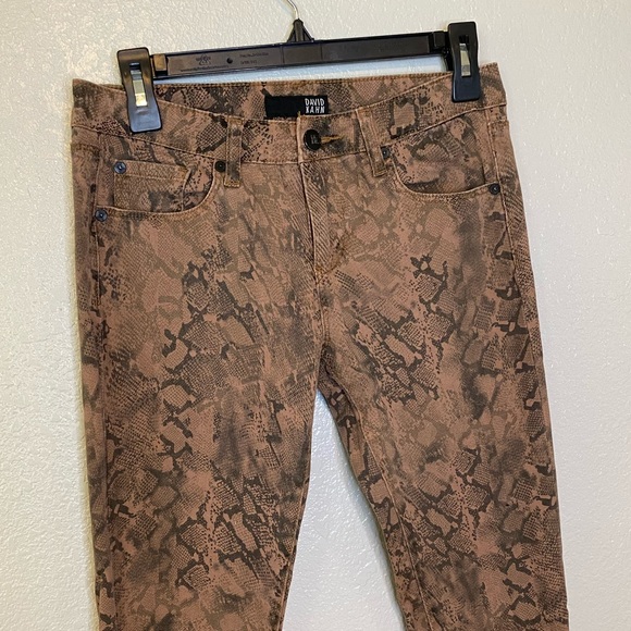 David Kahn Animal Print Skinny Jeans 28 - Picture 3 of 7